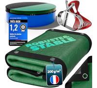 poolomio® Bâche de Piscine Ovale 760 x 460 cm | Couverture 2-en-1 Solaire & Hiver 7,6 x 4,6 m | Bâche PE Robuste 200 g/m² | Résistante UV, Anti-algues & saletés | Dimensions réelles : 810 x 440 cm