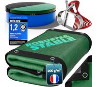 poolomio® Bâche de Piscine Ovale 900 x 450 cm | Couverture 2-en-1 Solaire & Hiver 9 x 4,5 m | Bâche PE Robuste 200 g/m² | Résistante UV, Anti-algues & saletés | Dimensions réelles : 980 x 530 cm