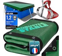 poolomio® Bâche de Piscine rectangulaire 900 × 400 cm | Couverture 2-en-1 Solaire & hivernage 9×4 m | Bâche Robuste 200 g/m² PE | Protection UV Anti-algues saletés | Dimensions réelles: 1000 x 500 cm