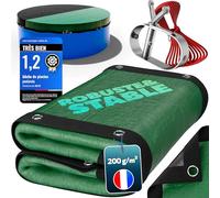 poolomio® Bâche de Piscine Ronde Ø 300-340 cm | Bâche 2-en-1 Solaire & hivernage | Couverture Robuste PE 200g/m² | Résistante UV, Anti-algues & Anti-saletés | Dimensions réelles: 380 cm