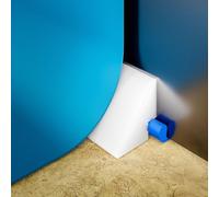 poolomio Cale de protection d'angle pour piscine ronde Ø 5,50 m | Cale creuse pour soulager le film | répartition de la pression et protection de la housse intérieure | Cales en mousse faciles à