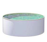 poolomio® Piscine ronde à paroi en acier Ø 500 x 150 cm | Piscine hors-sol pour jardin et terrasse | Piscine de jardin robuste avec paroi en acier galvanisé à chaud 0,6 mm | Avec film intérieur de 0,8
