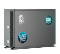 poolomio Pompe à chaleur pour piscine 20 à 55 m³ - Pompe à chaleur Invermo efficace 9,5 kW - Avec commande intelligente par application - Chauffage de piscine ultra silencieux avec commande