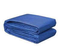Poolpanda Premium Bâche à Bulles Ø 366 cm Rond | Épaisseur 400 µm | Noir/Bleu | découpable | Couverture de Piscine Solaire | Chauffage de Piscine
