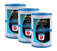 POOLPURE Filtre de Piscine Compatible avec BestWay 58093 Type I, Lot de 6