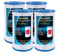 POOLPURE - Filtre de Remplacement pour Type A ou C pour piscines Hors Sol Intex 29000E/59900E, Easy Set, Summer Escapes ou Summer Waves - Lot de 4