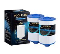 POOLPURE Lot de 2 filtres Spa Remplace Pleatco PWW50P3(Filetage Grossier), Unicel 6CH-940, 817-0050, Filbur FC-0359, 25252, 378902, 03FIL1400, Filtre à vis 45 pi³ pour Jacuzzi