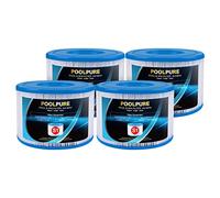 POOLPURE Lot de 4 filtres de Remplacement PureSpa de Type S1 pour Cartouches de Piscine Easy Set - 11692