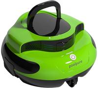 POOLPURE Robot de piscine avec batterie, 5000 mAh, double moteur, étanchéité IPX8, voyants LED, robot de piscine sans fil avec batterie, piscines plates hors sol/intégrées