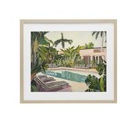 Poolside Resort Lounge Chairs Affiche encadrée sous verre 43,2 x 53,3 cm | Stupell Industries · Par Sisi and Seb · Prêt à accrocher une fois déballé · Fabriqué aux États-Unis