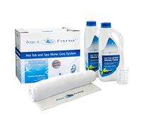 PoolSpezi AquaFinesse Boîte pour l'entretien de l'eau de jacuzzi et SPA avec granulés de chlore ou pastilles de chlore Édition limitée incl. serviette en éponge (pastilles)