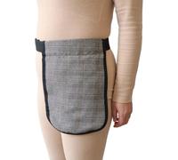 POONGURY Porte-sac d'urine, couvercle de sac de cathéter portable réglable, support de sac cathéter en tissu doux avec ceinture, facile à utiliser, sûr et caché