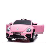 Poooc 12V Lovely Ride on Cars Voiture électrique Double Voiture for Enfants avec télécommande, Double Porte, Rose, PuVolkswagen Beetle Beetle ( Color : Pink )