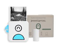 Poooliprint L2 Imprimante de poche sans encre - Mini téléphone Bluetooth portable Poooli Imprimante thermique pour iOS + Android, impression de photos, étiquettes, notes, listes pour journal (bleu)