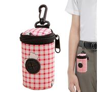 Poop Bag Distributeur - 1,97 x 1,97 x 3,3 in Portable Dog Holder, Pet Waste Container, Long Lasting Outdoor Walking Accessory | Multifunctional Dog Bag Carrier, Poop Holder for Puppy Cat Hiking Daily