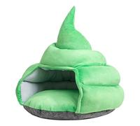 Poop Shape Design Cat Bed Cave, Adorable Cat House, Comfortable Pet Bed, Funny Soft Cat Hut 44x47cm for Sleeping, Home, Indoor, Outdoor, Present, Pet Cats, Brown, Blue, Green, Purple Color
