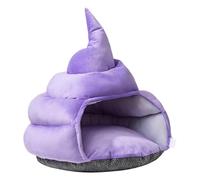 Poop Shape Design Cat Bed Cave, Adorable Cat House, Comfortable Pet Bed, Funny Soft Cat Hut 44x47cm for Sleeping, Home, Indoor, Outdoor, Present, Pet Cats, Brown, Blue, Green, Purple Color