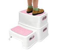 Poop Stool for Bathroom - Non-slip Coating Squat Training Ladder | Detachable Height Boost Bathroom Stool for Kids Adults Family Elderly Shower Vanity Bedside Bathtub