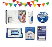 Poop Survival Prank Set - 4.92 Inches Funny Gag Kit | Novelty Joke Gift - Portable Metal Box With Wipes Tissues Props For Birthdays Christmas April Fools Parties Husband Men Friends Teens Birthday Day