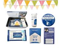 Poop Survival Se - Kit de farces amusant pour l'extérieur, collection d'accessoires de relaxation, équipement humour d'urgence innovant, kit de survie à farces pour hommes, famille, mari, adolescents