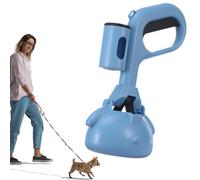 Pooper Scooper Long manche avec sac - Non fragile Poop Scooper avec poches, pelle à litière pour chat, porte-pelle à déjections pour l'intérieur et l'extérieur Puppy Training Park Visiter les boîtes à