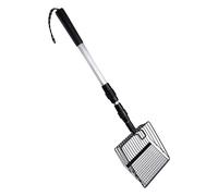 Pooper Scooper Many Long Many | Scoop Templage de la lampe chat avec maille fine réglable et design amovible, pelle de service lourd pour nettoyer de grands groupes de cacas de chat et de poulet