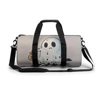 Poor Ghost Sac de sport fourre-tout léger pour homme et femme Blanc 45 cm/22,9 cm/22,9 cm, blanc, 17.7in/9in/9in