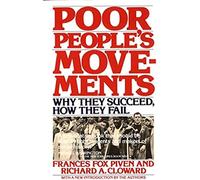 Poor Peoples Movements by Richard Cloward Paperback Book Frances Fox Piven (Auteur)