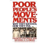 Poor Peoples Movements by Richard Cloward Paperback Book Frances Fox Piven (Auteur)