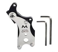 PoorHippo Adaptateur de frein à disque pour vélo de route, frein V en alliage d'aluminium vers frein à disque, support d'étrier arrière pour cadre de vélo (rouge)