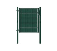 Vidaxl Portail De Clôture Pvc Et Acier 100x81 Cm Vert