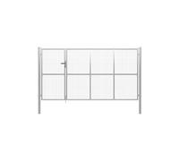 Portillon Acier 350 x 150 cm Argenté