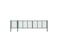 Portail De Jardin Acier 500 X 75 Cm Vert