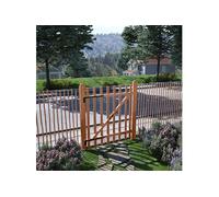 Portillon de clôture Bois de noisetier imprégné 100x120 cm