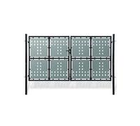Poort enkel 300x200 cm zwart141693