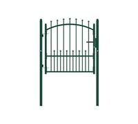 vidaXL Poort met speerpunten 100x100 cm staal groen146393 Vert G