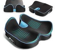 POOTACK Coussin Chaise, Coussin de Siège, Support Ergonomique pour Chaise de Bureau, Gaming et Siège Auto, Mousse à Mémoire Respirante
