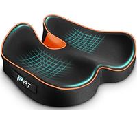 POOTACK Coussin de Chaise en Mousse à Mémoire, Chaise de Bureau/Coussin Voiture Siège, pour Un Confort D'assise Prolongé, Antidérapant