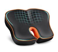 POOTACK Coussin de Chaise en Mousse à Mémoire, Ergonomique Chaise de Bureau / Coussin Voiture Siège, pour un Confort D'assise Prolongé, Antidérapant