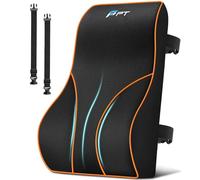 POOTACK Coussin de Soutien Dorsal Confortable en Mousse à Mémoire - Support Lombaire Réglable pour Bureau, Voiture, Lit et Siège Auto, avec Sangles