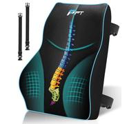 POOTACK Coussin de Soutien Lombaire Ergonomique，Soutien du Dos pour Bureau Chaise, Siège d'Auto, Chaise de Jeu et Fauteuil (Blue)