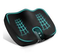 POOTACK Coussin ergonomique en mousse à mémoire de forme pour chaise de bureau, siège de voiture, fauteuil roulant, pour soulager le coccyx et les maux de dos