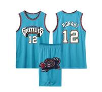 Pop 2 Pièces Basket, Jersey et Short Ensemble, Maillot sans Manches + Pantalon Court, Basketball Enfant/Adulte Vert L