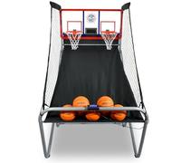Pop-A-Shot Jeu d'arcade officiel de basket-ball à double tir intérieur/extérieur - Résistant aux intempéries - 16 jeux différents - 6 options audio - Précision de score proche de 100 % - Grand tableau
