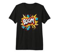 Pop Art Amusant avec ce Discours de Boom Cool T-Shirt Haut de Gamme