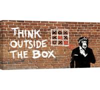 Pop Art et Graffiti, Leinwandbilder - Masterfunk Collective, Think outside of the box - 100 x 50 cm