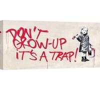 Pop Art et Graffiti, Tableaux sur toile - Masterfunk Collective, Don't Grow up - 70 x 35 cm
