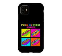 Pop Art Humoristique I'm on My Wurst Behavior Coque pour iPhone 11