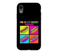 Pop Art Humoristique I'm on My Wurst Behavior Coque pour iPhone XR