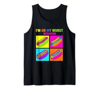 Pop Art Humoristique I'm on My Wurst Behavior Débardeur